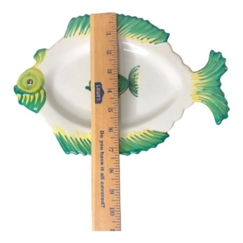 Fratelli Fanciullaccii Fish Shaped Plate‎ Serving Dish Decorative Made in Italy